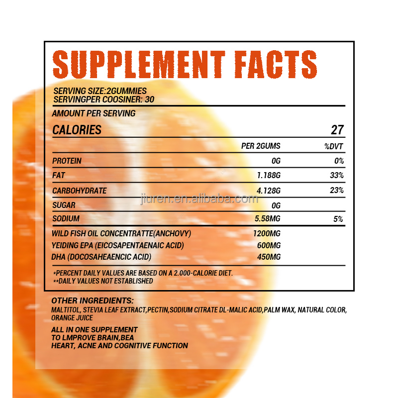 DHA Soft Gummies Manufacturer - Halal Brain Supplement Omega-3 for Sleep Support