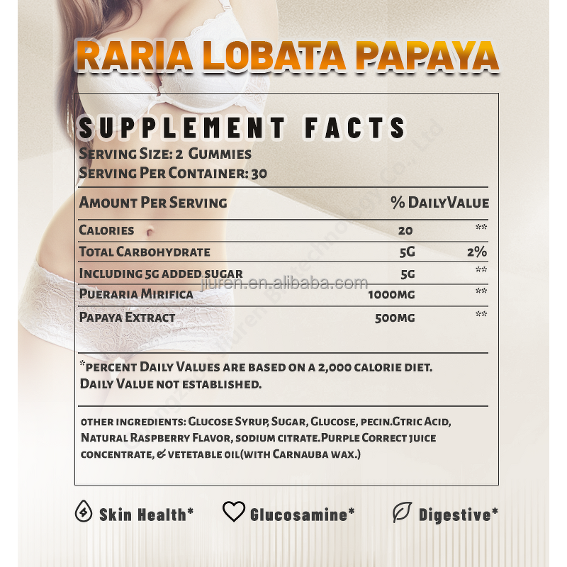 Breast Enhancement Gummies Manufacturer - Vitamin for Bigger Hips Butt Customized