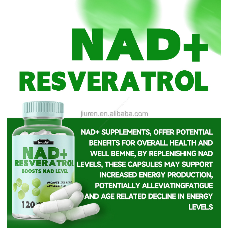 Resveratrol Capsules Manufacturer - Grape Extract NAD+ for Brain Function Protection