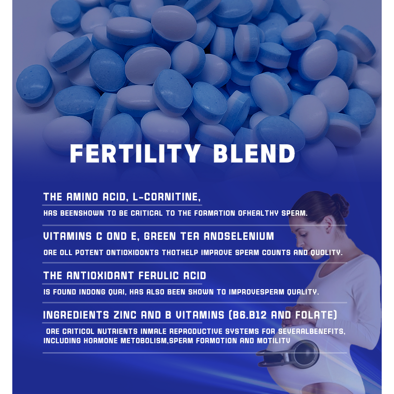Male Fertility Pills Manufacturer - Vitamin Blend for Sperm Count Pre-Conception