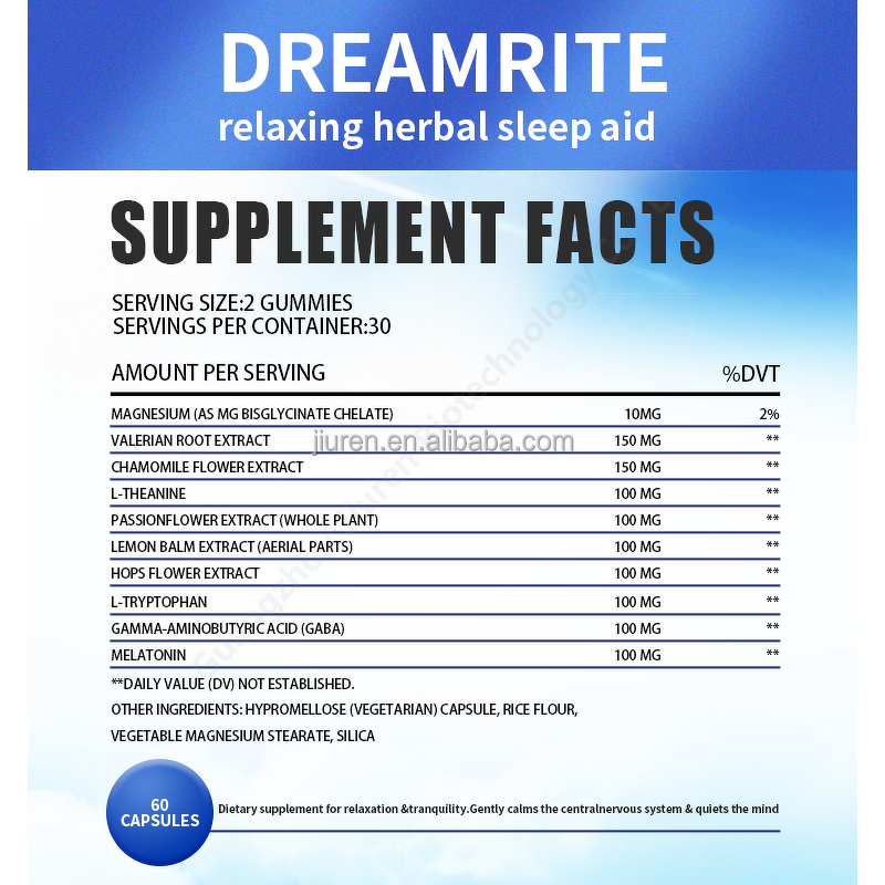 Melatonin Sleep Capsules Manufacturer - Halal Herbal Sleep Aid for Relaxation