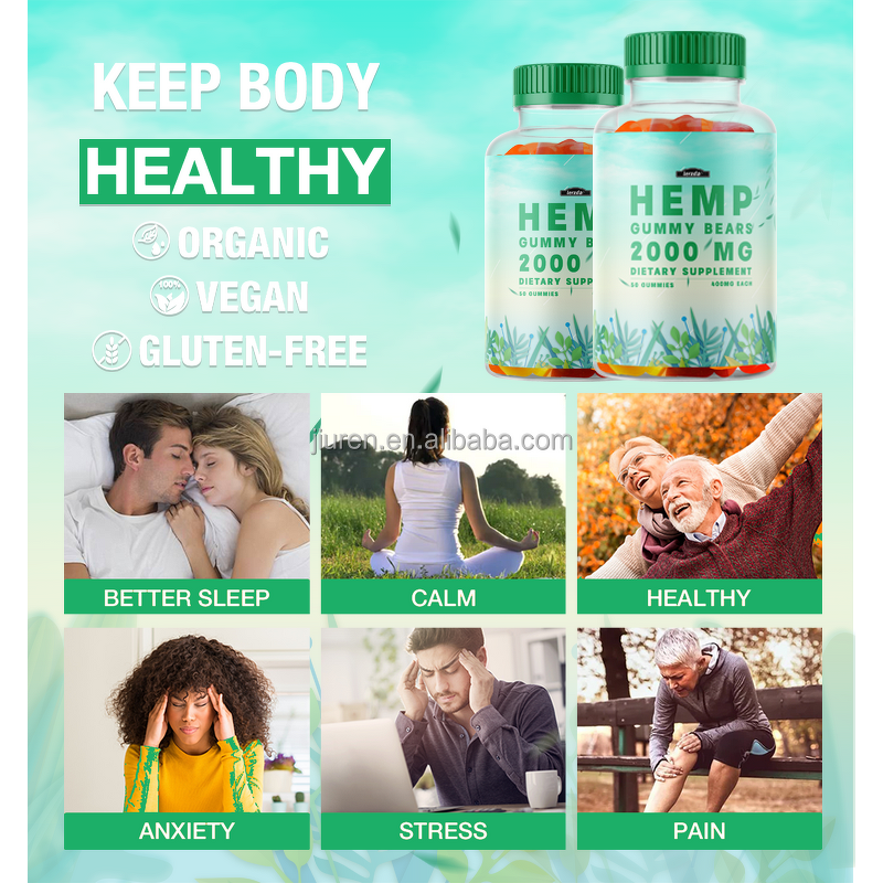 Hemp Melatonin Gummies Manufacturer - High Potency Vitamin A&E for Adult Sleep