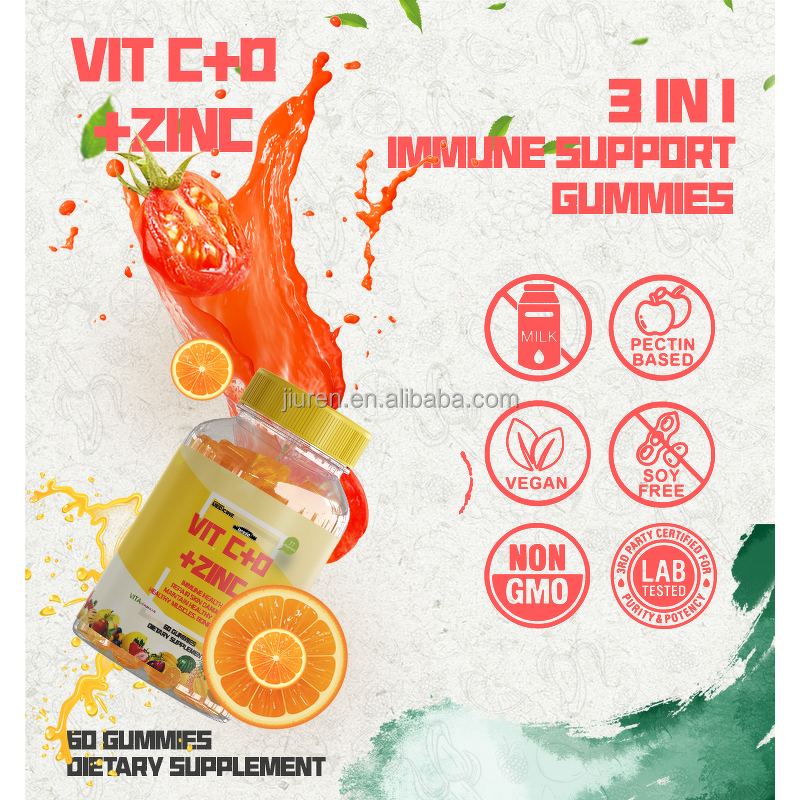 Vitamin C Zinc Gummies Manufacturer - Beauty Immunity Boost OEM ODM Skincare