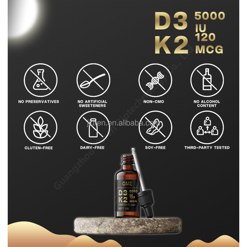 Vitamin D3 K2 Drops Manufacturer - Organic Max Strength for Healthy Bones