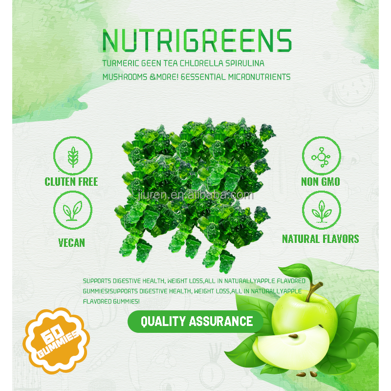 Chlorella Gummies Manufacturer - Vegetarian Multi-Vegetable for Digestion Immunity