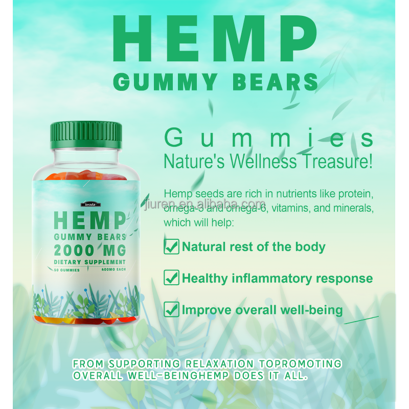 Hemp Melatonin Gummies Manufacturer - High Potency Vitamin A&E for Adult Sleep
