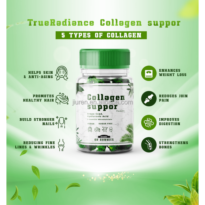 Collagen Gummies Manufacturer - Biotin Bone Health Hair Nail Growth Factory Wholesale