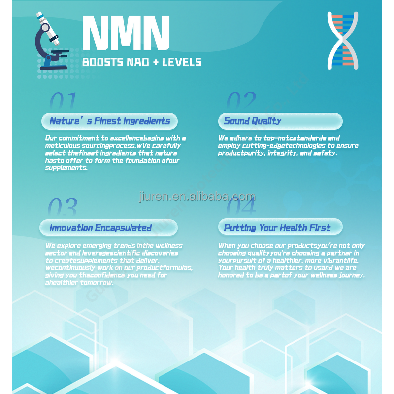 NMN Capsules Manufacturer - 99% NAD Powder Anti-aging for Beauty Skin Health