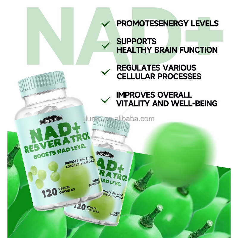 Resveratrol Capsules Manufacturer - Grape Extract NAD+ for Brain Function Protection
