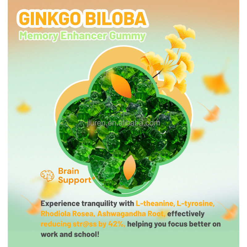 Brain Boosting Gummies Manufacturer - Ginkgo Biloba DHA for Memory Intelligence