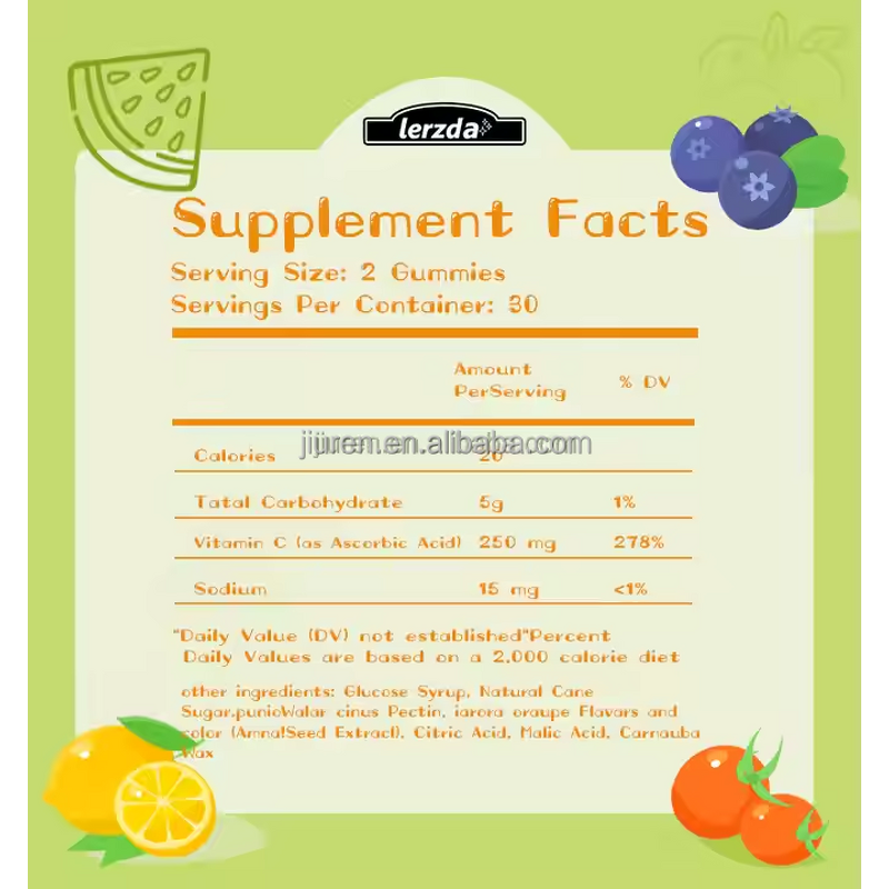 Vitamin C Zinc Gummies Manufacturer - Beauty Skincare Immunity Boost Dietary Supplement