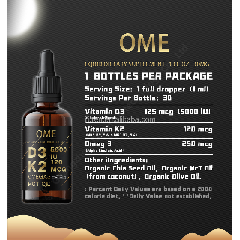 Vitamin D3 K2 Drops Manufacturer - Organic Max Strength for Healthy Bones