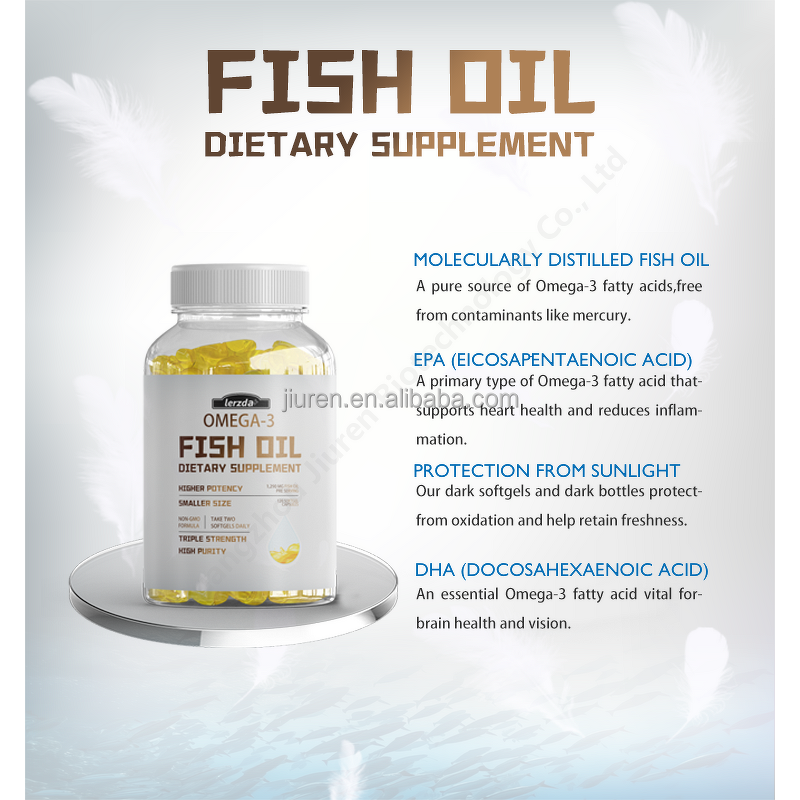 Omega-3 Fish Oil Capsules Manufacturer - Custom Brain Development Booster