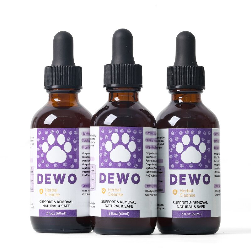 Pet Oral Deworming Liquid Manufacturer - Herbal for Dog Cat Skin Coat Flea Removal Safe