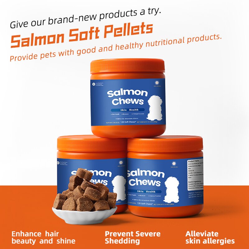 Pet DHA Soft Chewables Manufacturer - Gold Fish Oil for Cat Dog Coat Skin Joint Digestive