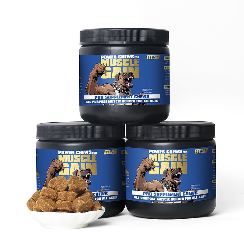 Dog Muscle Gain Soft Chews Manufacturer - Fast Absorption Bone Strengthening Skin Coat Health