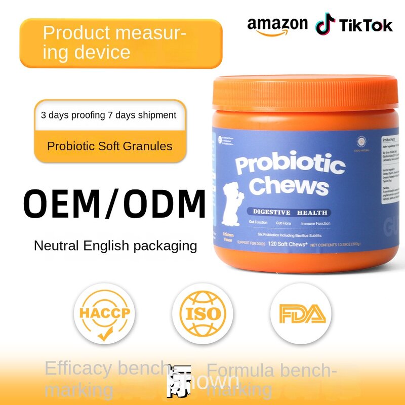 Pet Probiotics Soft Chews Manufacturer - Cat Dog Intestinal Digestive Gut Flora Immune Support