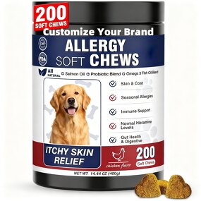 Pet Salmon Oil Soft Chews Manufacturer - Probiotics for Dog Gut Health Immune Support
