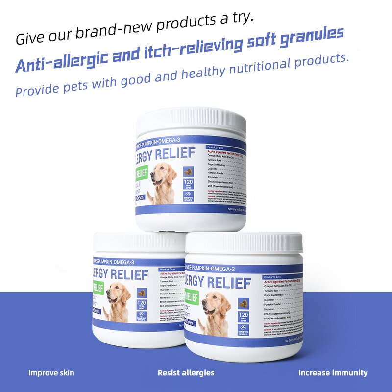 Pet Fish Oil Soft Chews Manufacturer - OEM for Cat Dog Allergy Itching Relief Skin Health