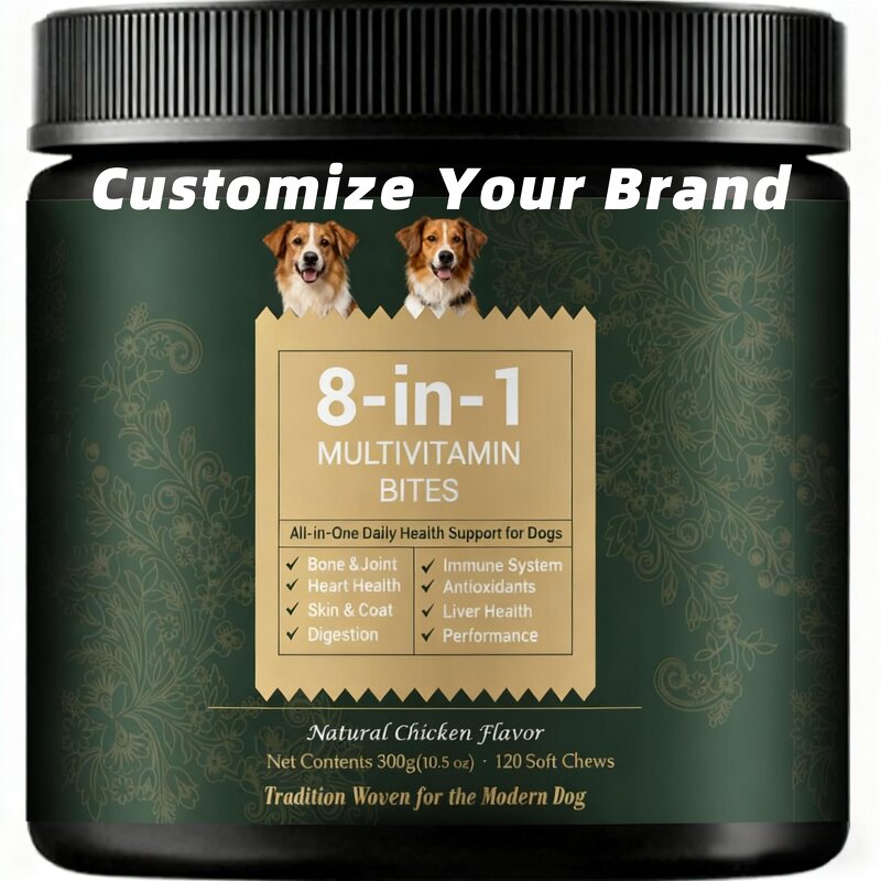 Pet Probiotics Soft Chews Manufacturer - 8-in-1 Multivitamin for Intestinal Digestive Health