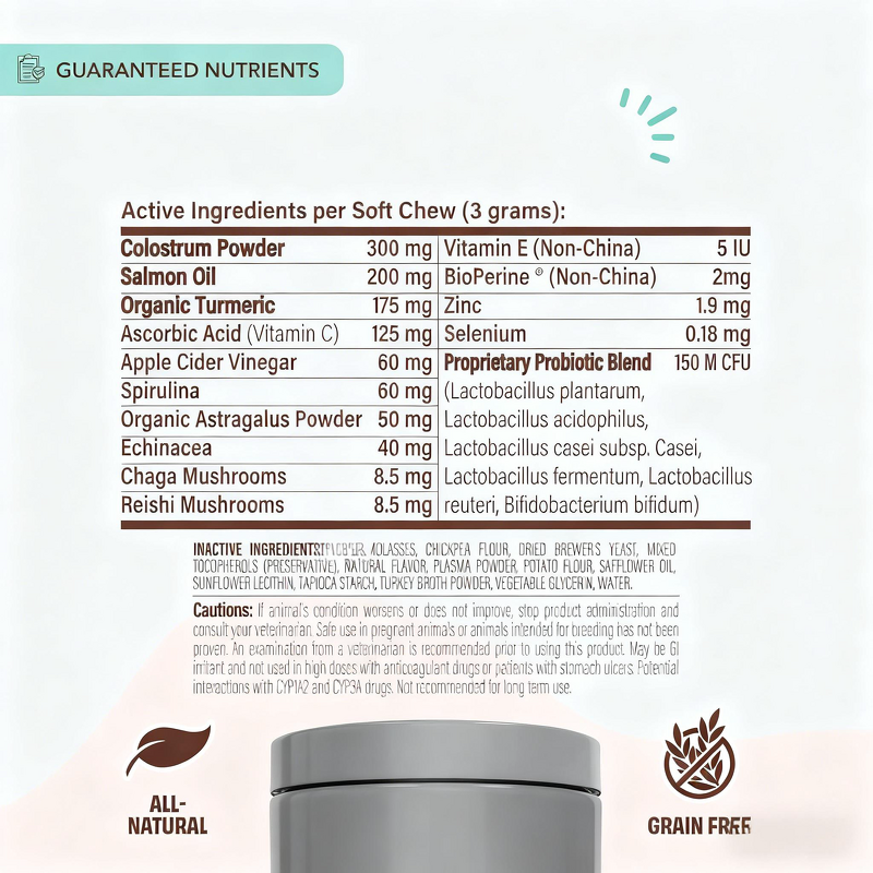 Dog Itch Defense Soft Chews Manufacturer - Allergy Relief Custom Brand Logo for Skin Health