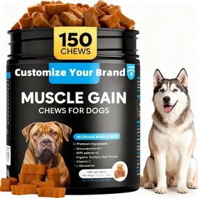 Dog Muscle Building Soft Chews Manufacturer - Bone Strengthening Joint Nutrition Weight Gain