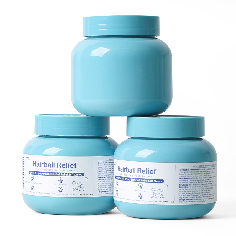 Pet Hairball Granules Manufacturer - Enzyme Formula Fish Oil Vitamin E for Digestive Skin