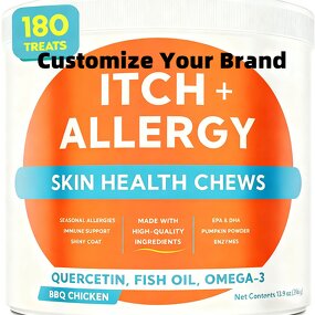 Pet Lecithin Soft Chews Manufacturer - Fish Oil for Cat Dog Allergy Itch Skin Coat Care