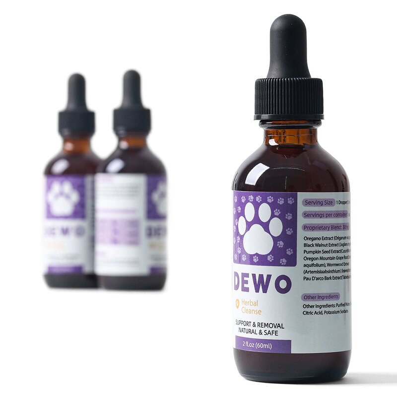 Pet Dewormer Oral Drops Manufacturer - Herbal for Dog Cat Flea Worm Removal Immunity Boost