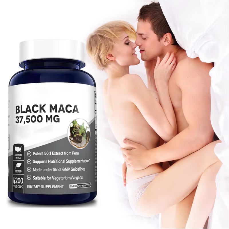 Wholesale XXXXL Maca Ginseng Capsule Manufacturer - Men Energy Support Maca Root Capsule Natural Booster