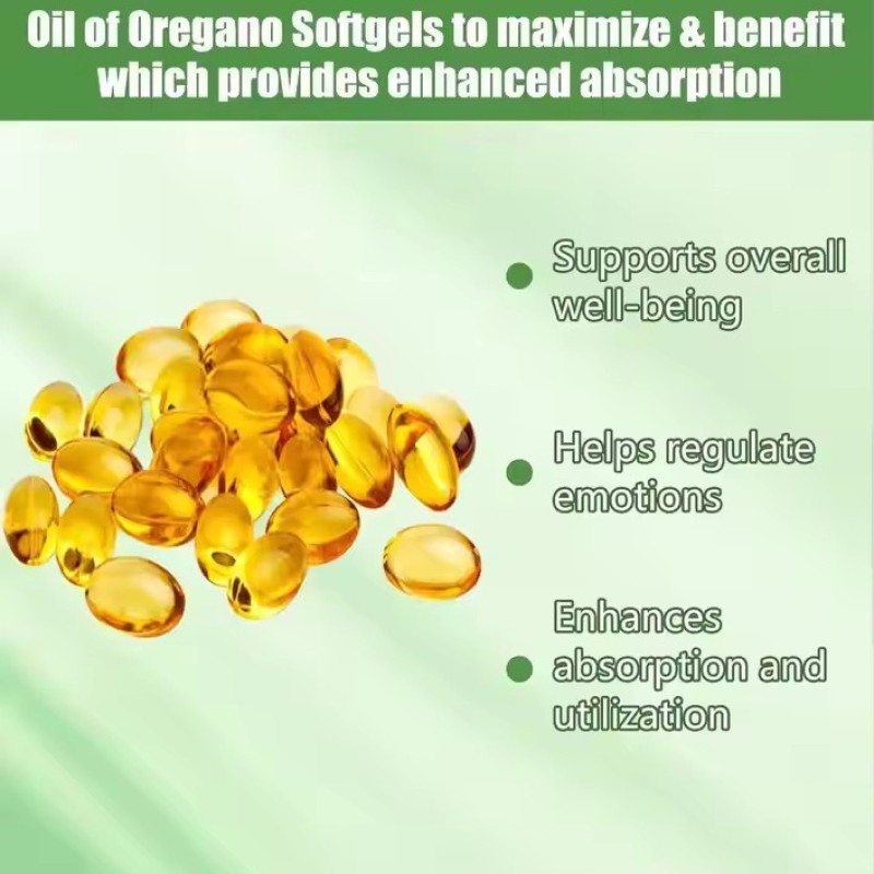 OEM Manufacturer's Private Label Oregano Oil Carvacrol Softgels Capsules Factory - Antioxidant Oral Liquid for Adults Children