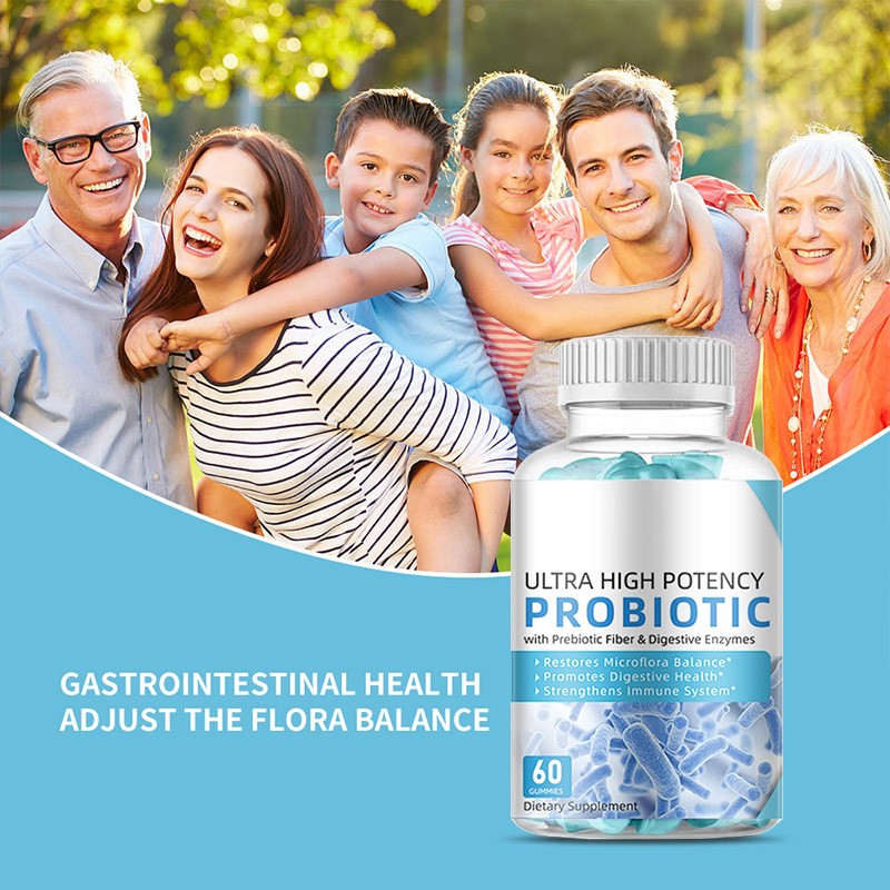 OEM Private Label Probiotic Gummies for Women Kids Manufacturer - Health Care Vitamins Supplement Probiotic Gummy