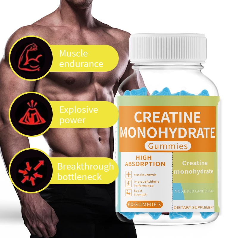 Health Supplement Pre Workout Multivitamin Protein Energy Sport Gummies Manufacturer - Creatine Monohydrate Candy