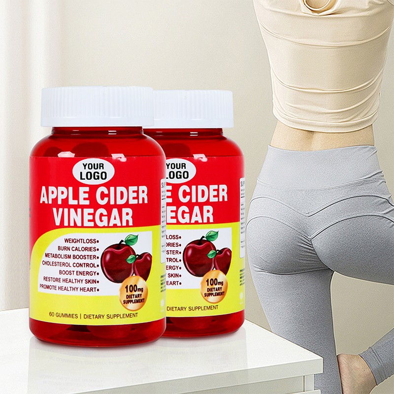 Organic Sugar Free Apple Cider Vinegar Vitamins Candy Manufacturer - ACV OEM Weight Loss Apple Vinegar Soft Candy Keto Gummies