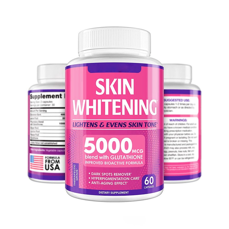 Wholesale 2000mg Halal Skin Whitening Capsules Manufacturer - Healthcare Supplement for Skin Brightening