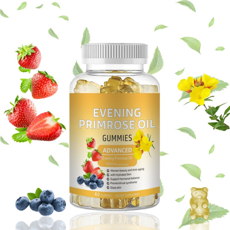 OEM Private Label Evening Primrose Oil Gummies Manufacturer - Women's Beauty Hormonal Balance Support Vitamins