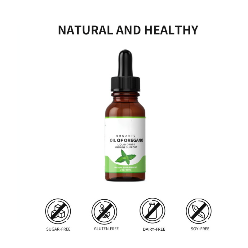 OEM Private Label Organics 100% Natural Oregano Oil Liquid Drops Factory - Antioxidants Organic Oregano Oil Drops
