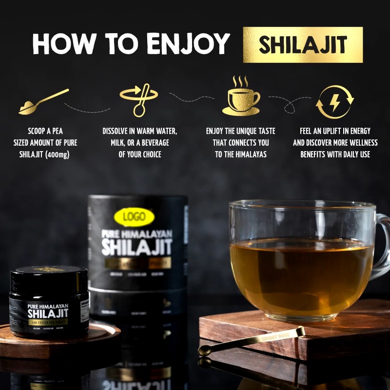 Authentic Pure Himalayan Shilajit Resin Manufacturer - 85% Fulvic Acid Large Jar Herbal Supplements Lab Tested