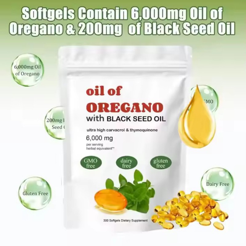 OEM Manufacturer's Private Label Oregano Oil Carvacrol Softgels Capsules Factory - Antioxidant Oral Liquid for Adults Children