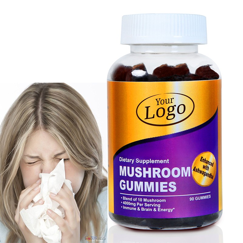 OEM Vegan Powerful Energy-Boosting Mushroom Gummies Factory - Brain and Immunity Enhancing Vitamins with Custom Manufacturing