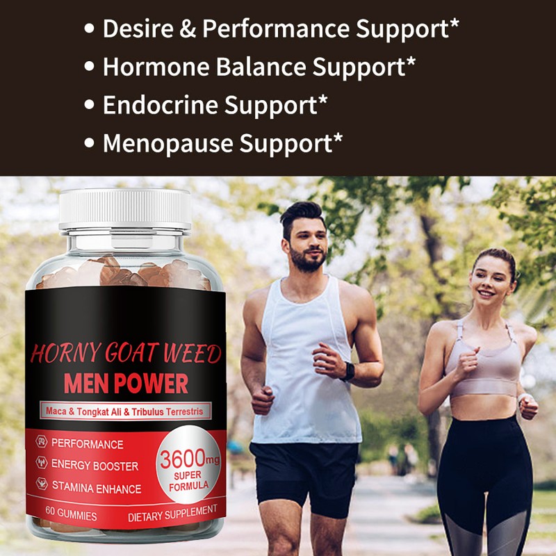 OEM Food Grade Maca Gummies Manufacturer - Herbal Extract Reproductive Health Hormone Balance Male Libido Enhancement