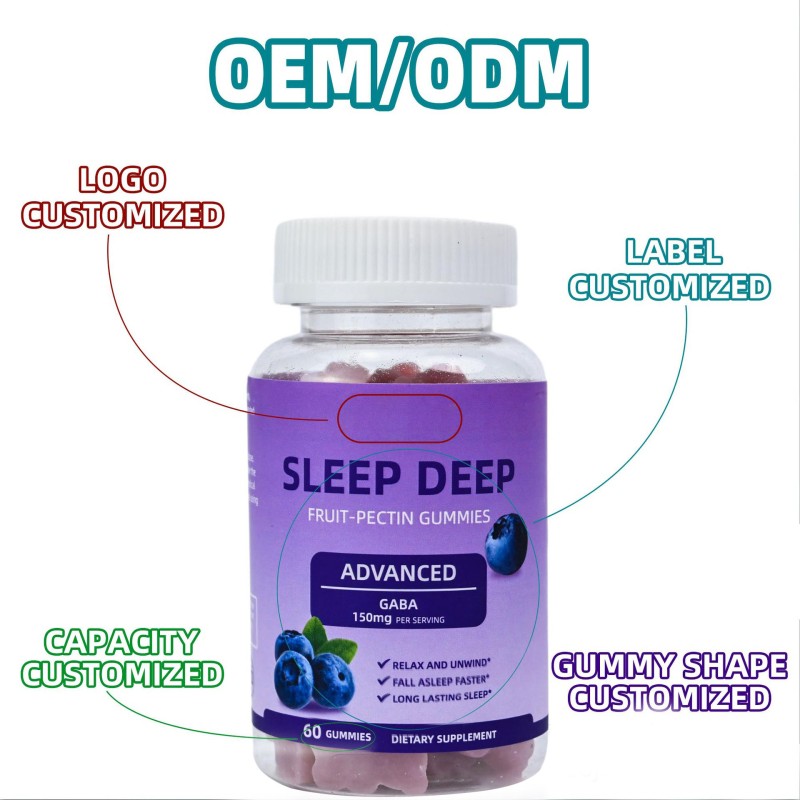 OEM Sleep Well Supplement Relax Candy Manufacturer - Calm Mood Energy Bears Melatonin Gummies with Custom Formula