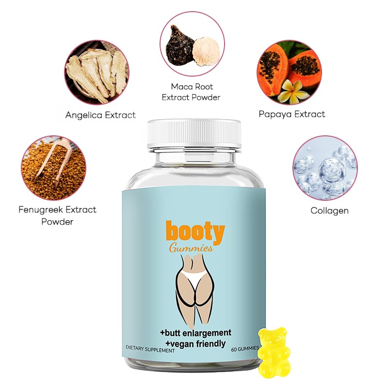 Natural Vegan Supplement Friendly Enhancement Lifting Hip Booster Manufacturer - Buttock Butt Enlarged Gummies for Bigger Butt