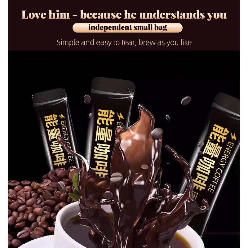 Factory Direct Men's Energy Quick-Soluble Coffee Manufacturer - Three-in-One Coffee with Deer Whipper Ginseng