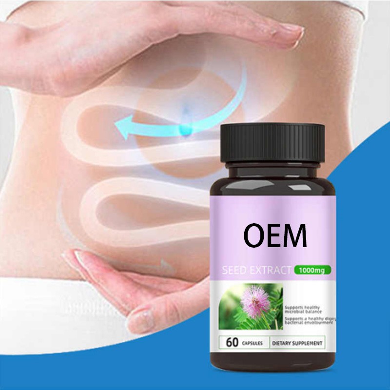 OEM Private Label 1000mg Mimosa Pudica Seed Capsules Manufacturer - Herbal Intestinal and Digestive Support Supplement