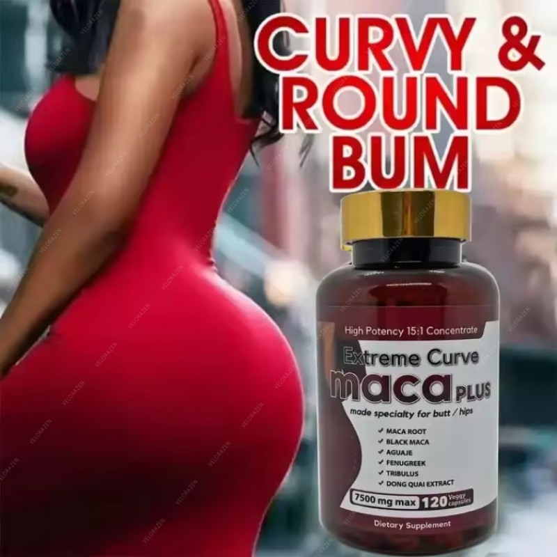 OEM Black Maca Root Capsules Manufacturer - Herbal Supplement for Butt and Hips Enhancement for All