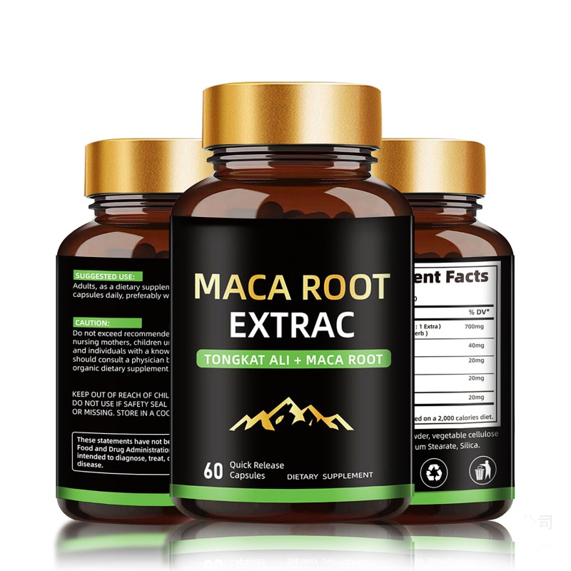 High Quality OEM Maca Root Ginseng Extract Ginseng Capsule Factory - Maca Pills Man Health Energy Enhancement Keep Hormone Balance