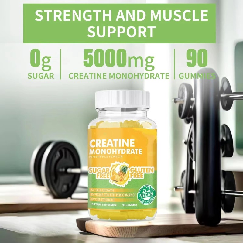 OEM Private Label High Quality Creatine Monohydrate Gummies Manufacturer - Muscle Builder Monohydrate Creatine Gummies