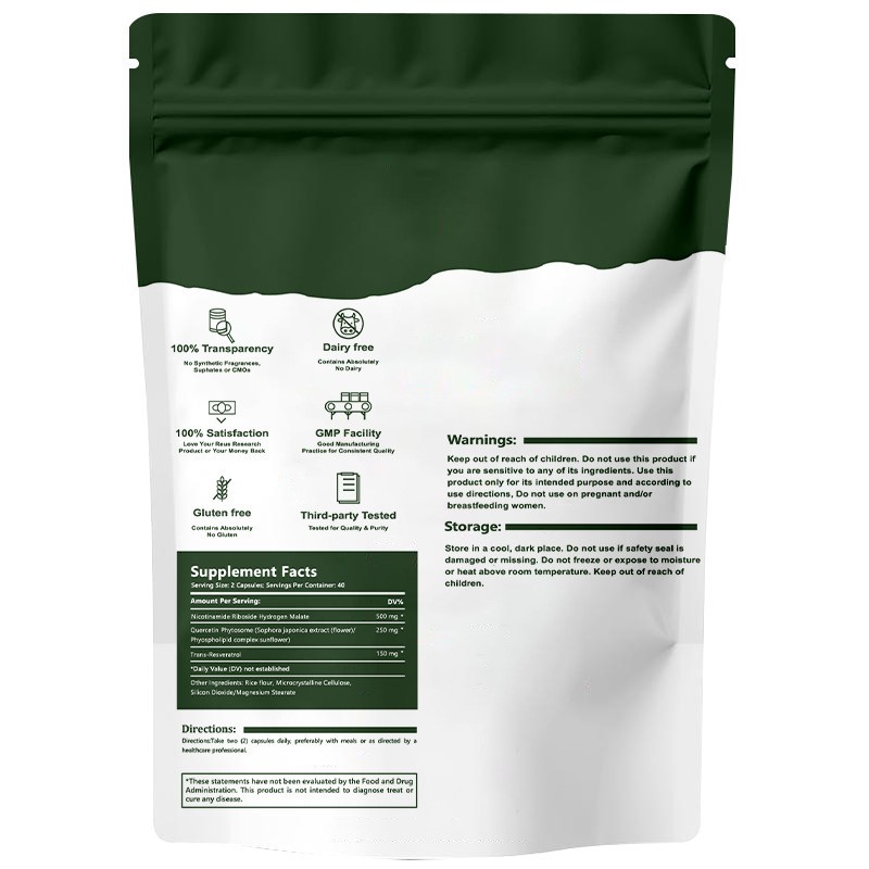 Personal Label Cross-border TK Pop Bag Nicotinamide Riboside Capsules Source Factory - OEM Custom Manufacturing