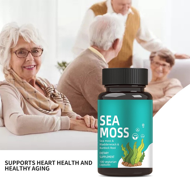 OEM Private Label Ashwagandha Turmeric Burdock Root Sea Moss Capsules Factory - Black Seed Oil Bladderwrack Supplement